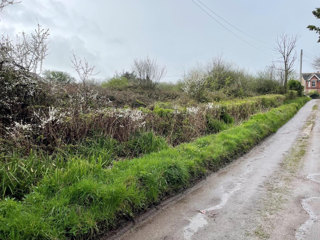 Lot: 18 - 13 PARCELS OF LAND WITH POTENTIAL IN STRATEGIC LOCATION - view of land from Little Marshfoot Lane
